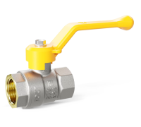 Кран шаровой латунный LD Pride 47.25.В-В.Р GAS Ду 25 Ру 40 рычаг LD 47.351.25