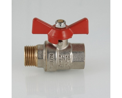 Кран шар. бабочка вн.-нар. 1/2 VALTEC VT.218.N.04 Кран шар. бабочка вн.-нар. 1/2 VALTEC VT.218.N.04