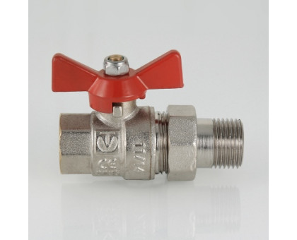 Кран шар. бабочка-американка вн.-нар. 3/4 VALTEC VT.227.N.05 Кран шар. бабочка-американка вн.-нар. 3/4 VALTEC VT.227.N.05