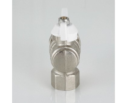 Кран шар. углов. с п/сгон. вн.-нар. 1/2" вн.-нар. белая рукоятка VT.228.NW.04 Кран шар. углов. с п/сгон. вн.-нар. 1/2" вн.-нар. белая рукоятка VT.228.NW.04