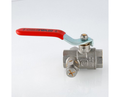 Кран шаровый VALTEC BASE с дренажом и воздухоотводчиком 1" вн.-вн. VT.245.N.06 Кран шаровый VALTEC BASE с дренажом и воздухоотводчиком 1" вн.-вн. VT.245.N.06