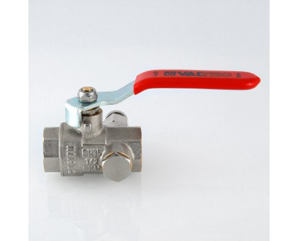 Кран шаровый VALTEC BASE с дренажом и воздухоотводчиком 1" вн.-вн. VT.245.N.06 Кран шаровый VALTEC BASE с дренажом и воздухоотводчиком 1" вн.-вн. VT.245.N.06