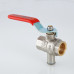 Кран шаровой для подключения датчика температуры, 3/4" VALTEC VT.247.N.05