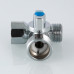 Кран шаровой VALTEC для подкл. с/т приборов 1/2"х3/4"х1/2" Т-образный VT.256.N.04