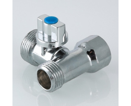 Кран шаровой VALTEC для подкл. с/т приборов 1/2"х3/4"х1/2" Т-образный VT.256.N.04 Кран шаровой VALTEC для подкл. с/т приборов 1/2"х3/4"х1/2" Т-образный VT.256.N.04
