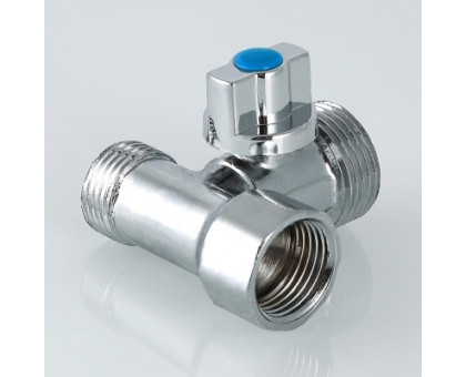 Кран шаровой VALTEC для подкл. с/т приборов 1/2"х3/4"х1/2" Т-образный VT.256.N.04 Кран шаровой VALTEC для подкл. с/т приборов 1/2"х3/4"х1/2" Т-образный VT.256.N.04