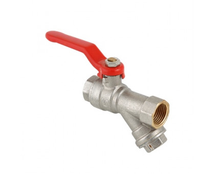 Кран шаровой VALTEC со встроенным фильтром, стальная рукоятка3/4" вн.-вн. VT.292.N.05 Кран шаровой VALTEC со встроенным фильтром, стальная рукоятка3/4" вн.-вн. VT.292.N.05