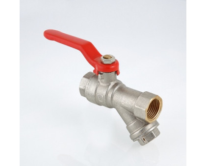 Кран шаровой VALTEC со встроенным фильтром, стальная рукоятка3/4" вн.-вн. VT.292.N.05 Кран шаровой VALTEC со встроенным фильтром, стальная рукоятка3/4" вн.-вн. VT.292.N.05