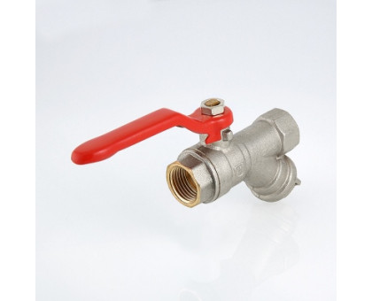 Кран шаровой VALTEC со встроенным фильтром, стальная рукоятка3/4" вн.-вн. VT.292.N.05 Кран шаровой VALTEC со встроенным фильтром, стальная рукоятка3/4" вн.-вн. VT.292.N.05