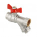Кран шаровой VALTEC со встроенным фильтром, рукоятка бабочка 1/2" вн.-вн. VT.293.N.04