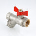 Кран шаровой VALTEC со встроенным фильтром, рукоятка бабочка 1/2" вн.-вн. VT.293.N.04