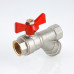 Кран шаровой VALTEC со встроенным фильтром, рукоятка бабочка 1/2" вн.-вн. VT.293.N.04