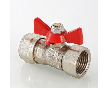Кран шаровый VALTEC под обжим, рукоятка бабочка 16х1/2 вн. VT.342.N.1604 Кран шаровый VALTEC под обжим, рукоятка бабочка 16х1/2 вн. VT.342.N.1604