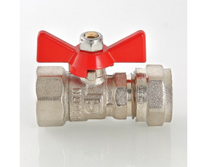 Кран шаровый VALTEC под обжим, рукоятка бабочка 16х1/2 вн. VT.342.N.1604 Кран шаровый VALTEC под обжим, рукоятка бабочка 16х1/2 вн. VT.342.N.1604