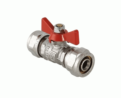 Кран шаровый VALTEC под обжим, рукоятка бабочка 16 VT.343.N.1616 Кран шаровый VALTEC под обжим, рукоятка бабочка 16 VT.343.N.1616