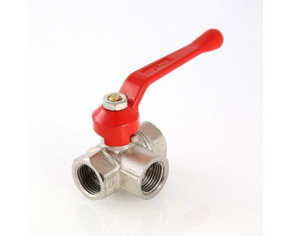 Кран шар. трехходовой, тип L 3/4" вн.-вн.-вн. VALTEC VT.360.N.05 Кран шар. трехходовой, тип L 3/4" вн.-вн.-вн. VALTEC VT.360.N.05
