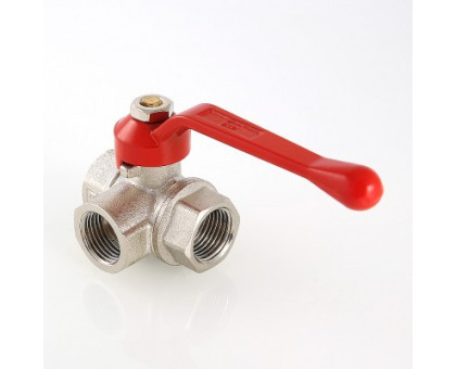 Кран шар. трехходовой, тип T 3/4" вн.-вн.-вн VALTEC VT.361.N.05 Кран шар. трехходовой, тип T 3/4" вн.-вн.-вн VALTEC VT.361.N.05