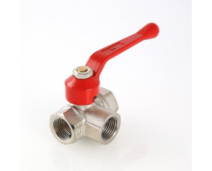 Кран шар. трехходовой, тип T 3/4" вн.-вн.-вн VALTEC VT.361.N.05 Кран шар. трехходовой, тип T 3/4" вн.-вн.-вн VALTEC VT.361.N.05