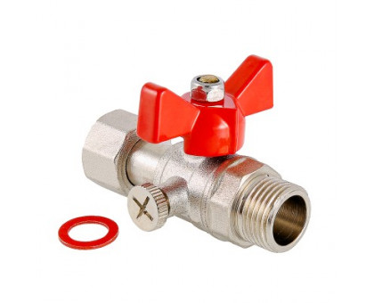Кран шаровой для подключения манометра, 1/2"нар -3/8"вн. VALTEC VT.806.N.0403 Кран шаровой для подключения манометра, 1/2"нар -3/8"вн. VALTEC VT.806.N.0403