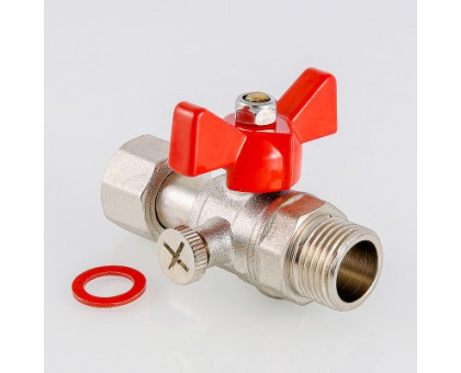 Кран шаровой для подключения манометра, 1/2"нар -3/8"вн. VALTEC VT.806.N.0403 Кран шаровой для подключения манометра, 1/2"нар -3/8"вн. VALTEC VT.806.N.0403