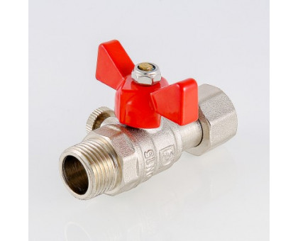 Кран шаровой для подключения манометра, 1/2"нар -3/8"вн. VALTEC VT.806.N.0403 Кран шаровой для подключения манометра, 1/2"нар -3/8"вн. VALTEC VT.806.N.0403