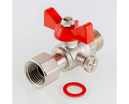 Кран шаровой для подключения манометра, 1/2"нар -3/8"вн. VALTEC VT.806.N.0403 Кран шаровой для подключения манометра, 1/2"нар -3/8"вн. VALTEC VT.806.N.0403