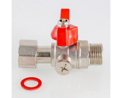 Кран шаровой для подключения манометра, 1/2"нар -3/8"вн. VALTEC VT.806.N.0403 Кран шаровой для подключения манометра, 1/2"нар -3/8"вн. VALTEC VT.806.N.0403