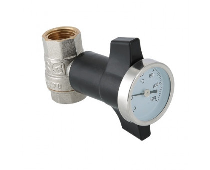Кран шаровой c термометром, 1/2" VALTEC VT.808.N.04 Кран шаровой c термометром, 1/2" VALTEC VT.808.N.04