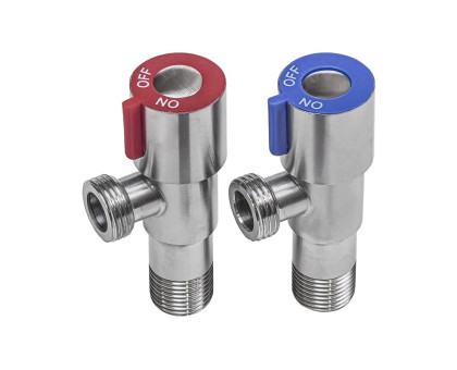 Комплект кранов угл нерж быт G1/2" Ру10 р/р б/отр SantechSystems