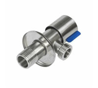 Кран угл нерж быт G1/2" Ру10 р/р кран-букса SantechSystems