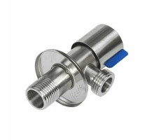 Кран угл нерж быт G1/2" Ру10 р/р кран-букса SantechSystems
