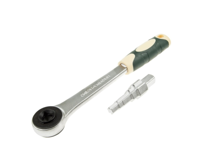 Ключ для разъемных соединений "американка" с универсальн адаптером под трещотку AKEY0407RA										