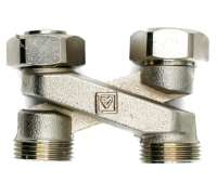 Узел подкл радиатора перекрестие Х-образное ;3/4"х3/4"EK RBX501.03										