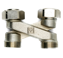 Узел подкл радиатора перекрестие Х-образное ;3/4"х3/4"EK RBX501.03										