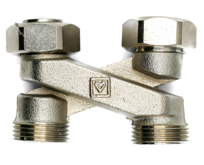 Узел подкл радиатора перекрестие Х-образное ;3/4"х3/4"EK RBX501.03										
