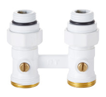 Узел нижнего подключения Royal Thermo прямой 1/2"х3/4" EK (белый) НС-1559438