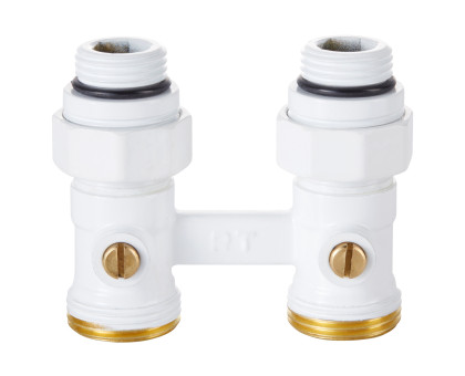 Узел нижнего подключения Royal Thermo прямой 1/2"х3/4" EK (белый) НС-1559438