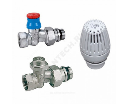 Комплект термостатический жид/нап хром Ду 20 Ру 10 R3/4"х Rp3/4" прямой ВР Ogint Комплект термостатический жид/нап хром Ду 20 Ру 10 R3/4"х Rp3/4" прямой ВР Ogint