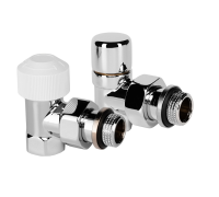 Набор термостатический угловой Royal Thermo Design 1/2"М30х1,5 (Хром) НС-1640380 