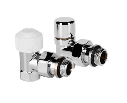 Набор термостатический угловой Royal Thermo Design 1/2"М30х1,5 (Хром) НС-1640380 