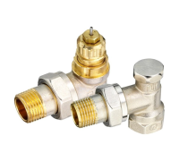 Набор термостатический для радиатора угловой ROYAL THERMO 1/2" Click