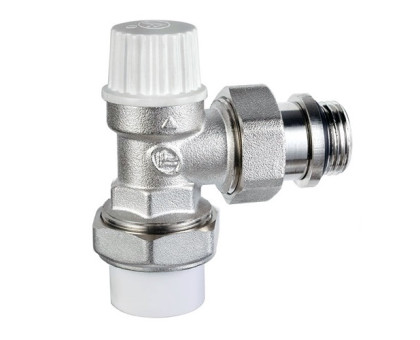 Вентиль угловой для отопления нижний PPR 25х3/4" НР (LL3228E 3/4") 