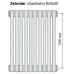Радиатор труб Zehnder Charleston Retrofit 3057,10 с.1/2 б.подк. 0325 TL GLOSS (кр.в комп) Q=885 ватт
