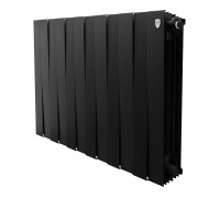 Радиатор биметаллический Royal Thermo  PianoForte 500/Noir Sable - 10 секц. ЧЕРНЫЙ Qну=1890 Вт
