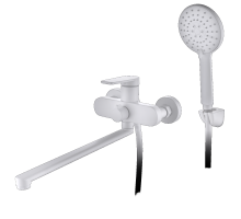 Смеситель для ванны с душем DK Bayern.Fürth DA1523308 длинный излив белый										