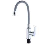 Смеситель для кухни TSARSBERG TSB-732-GR05 (б/подводки) серый гибкий излив тип См-МОЦБА