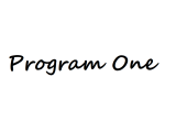 СМЕСИТЕЛИ  PROGRAM ONE