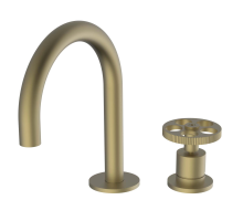 Смеситель для умывальника с коротким изливом (125 мм), цвет-мягкая бронза PROGRAM ONE 