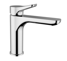 Смеситель Zipponi GREEN для умывальника средний 1-рычажный, с донным клапаном, хром. (GF331CR051)