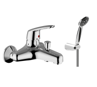 Смеситель Zipponi OMEGA для ванны 1-рычажный, с ручной лейкой в комплекте, хром OM150CR-001